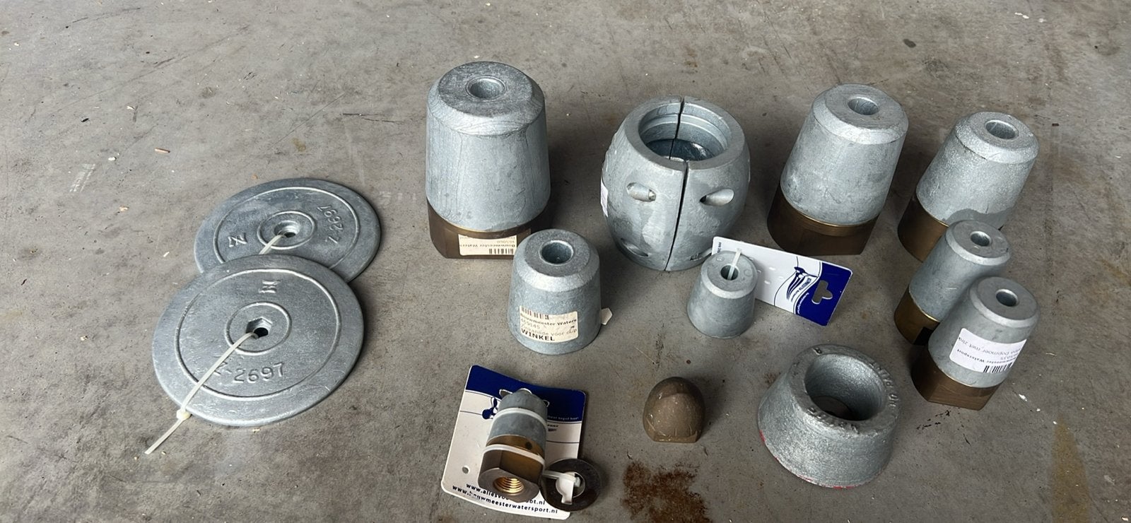 Diverse anodes en zinkanodes voor bootonderhoud, Ophalen, Gebruikt, Onderhoud en Reparatie