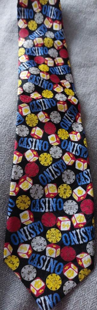 CASINO STROPDAS, Ophalen of Verzenden, Zo goed als nieuw, Blauw