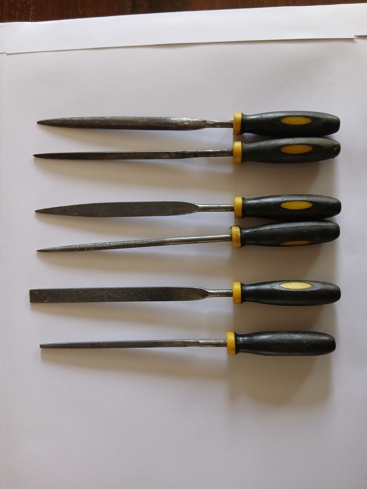 Vijltjes 6 stuks div. soorten, Doe-het-zelf en Verbouw, Gereedschap | Handgereedschap, Ophalen of Verzenden, Gebruikt, Vijl/Rasp