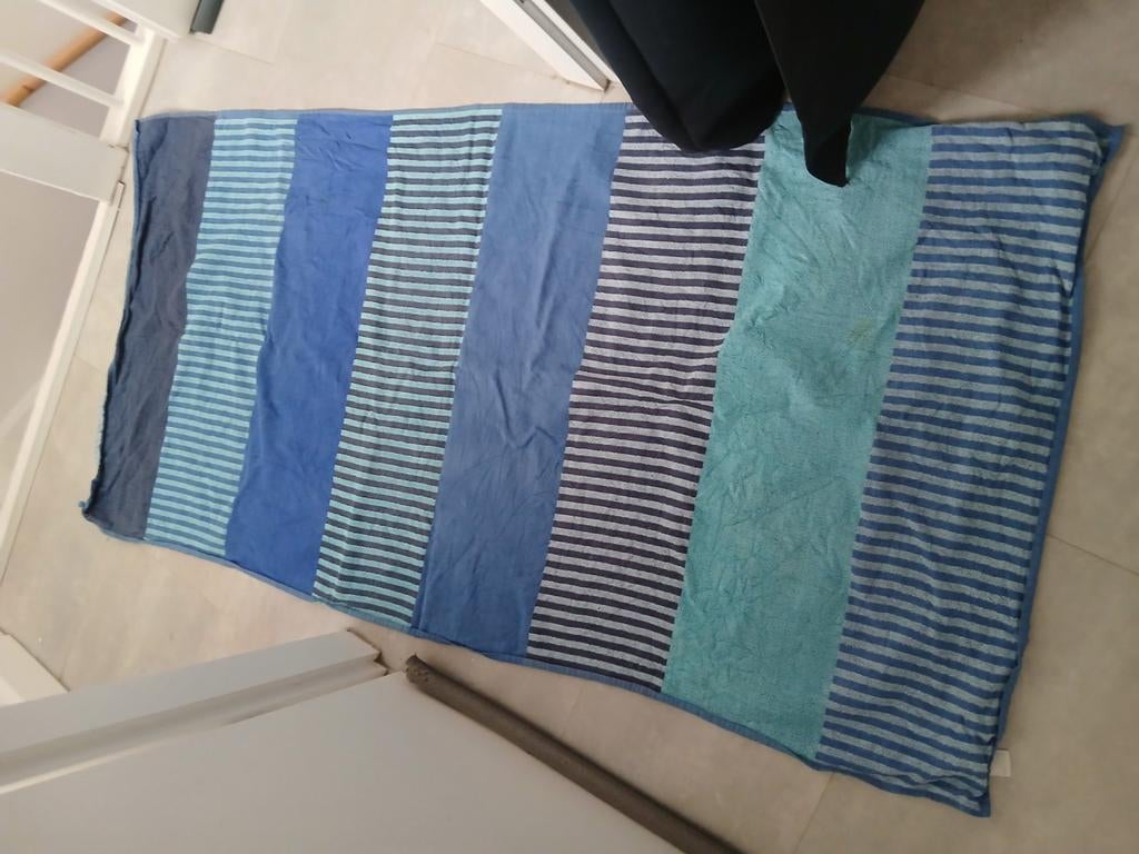 Handdoek grote badhanddoek Nu 2,50, Ophalen, Gebruikt, Blauw, Handdoek