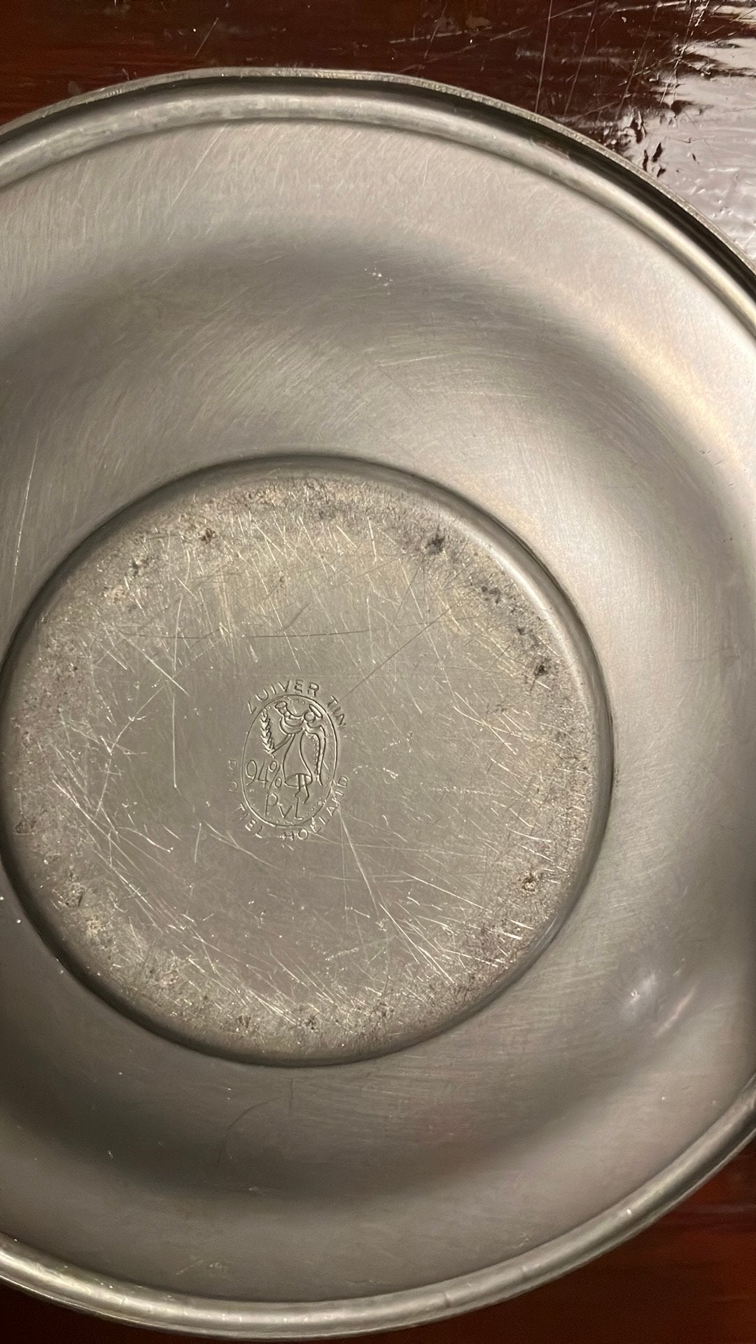 Tin kop en schotel Tiel, Antiek en Kunst, Ophalen of Verzenden