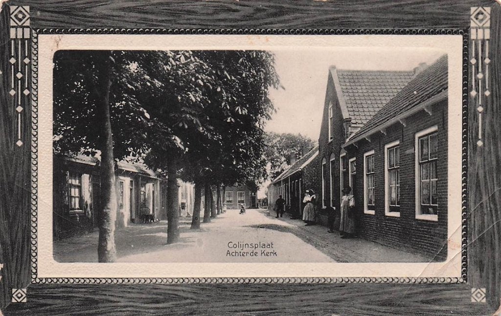 703-130-005 Colijnsplaat achter de Kerk, Verzenden, Voor 1920, Zeeland