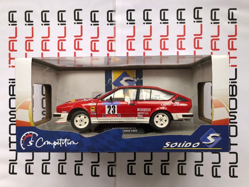 Alfa Romeo GTV6 Tour de Corse #23 Solido 1:18, Ophalen of Verzenden, Nieuw, Auto, Solido