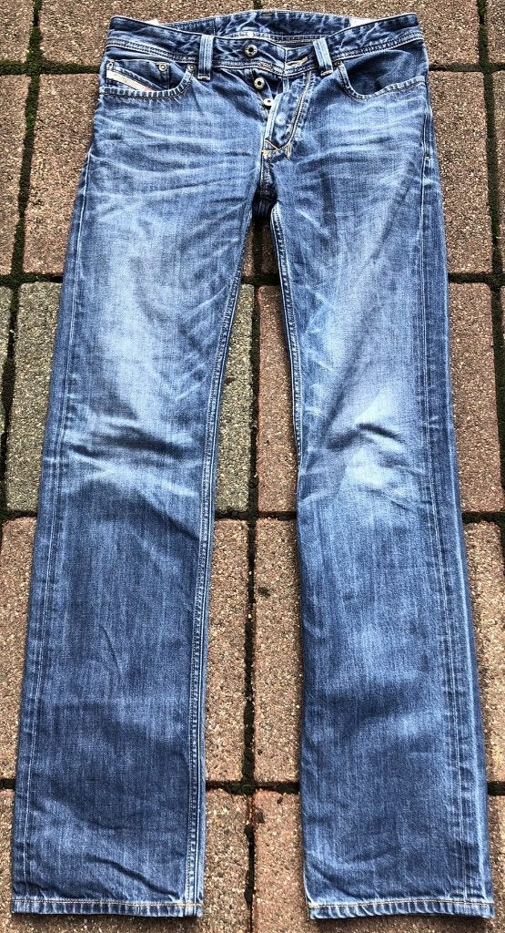 Diesel Larkee Regular Straight w28 - l34 blauw, Diesel, Blauw, W32 (confectie 46) of kleiner, Ophalen of Verzenden