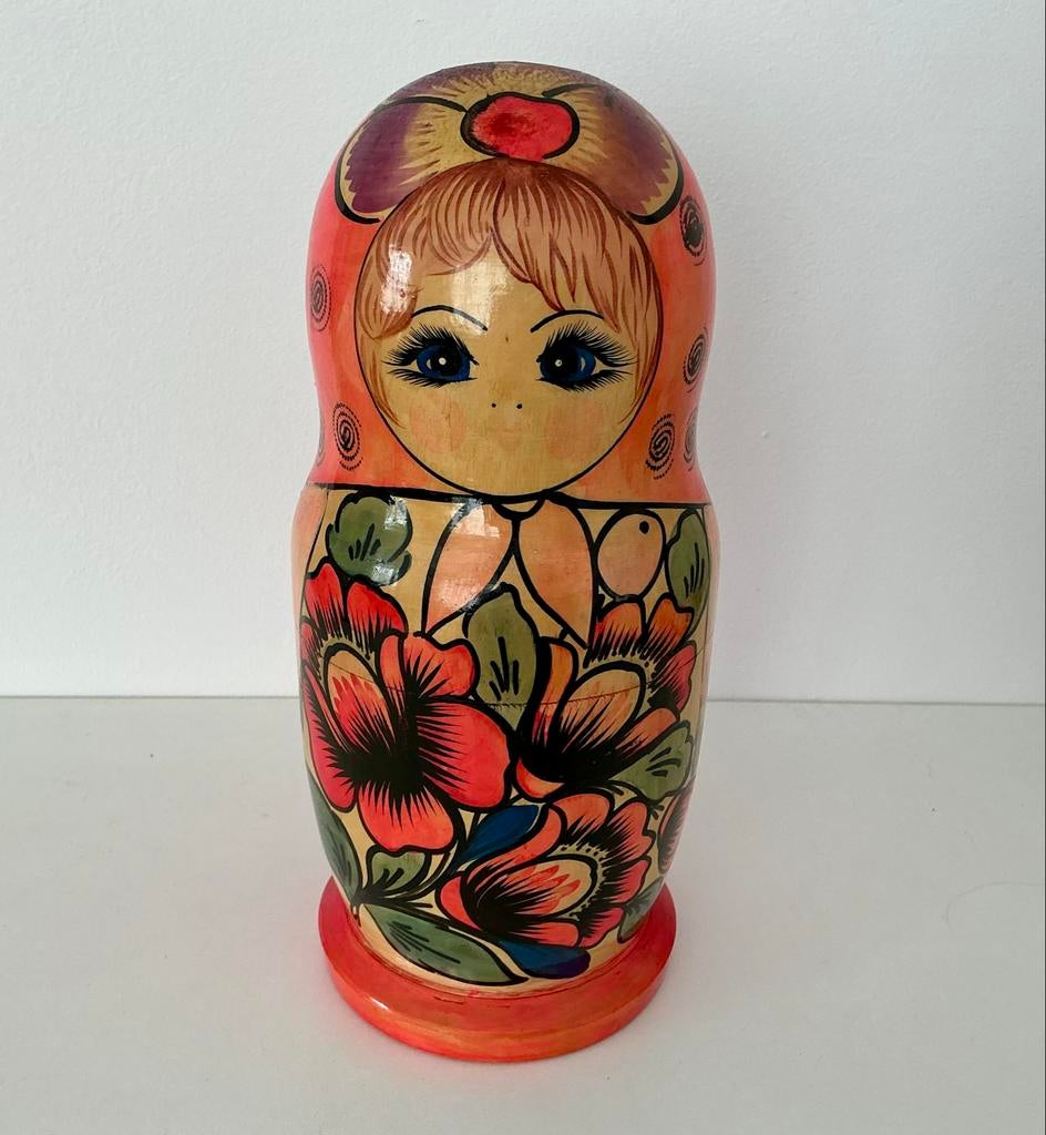 Grote Matroesjka - 8-delige set, 23 cm, Ophalen of Verzenden, Zo goed als nieuw
