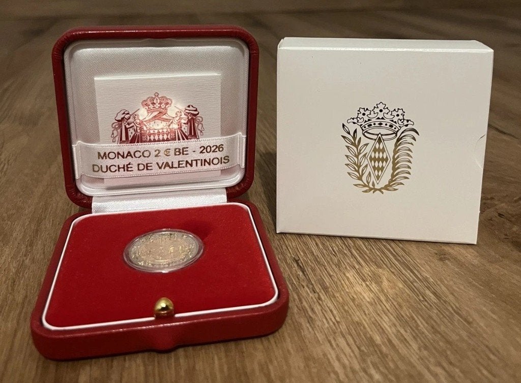 2 euro Monaco 2026, Postzegels en Munten, Ophalen, Monaco, 2 euro, Setje