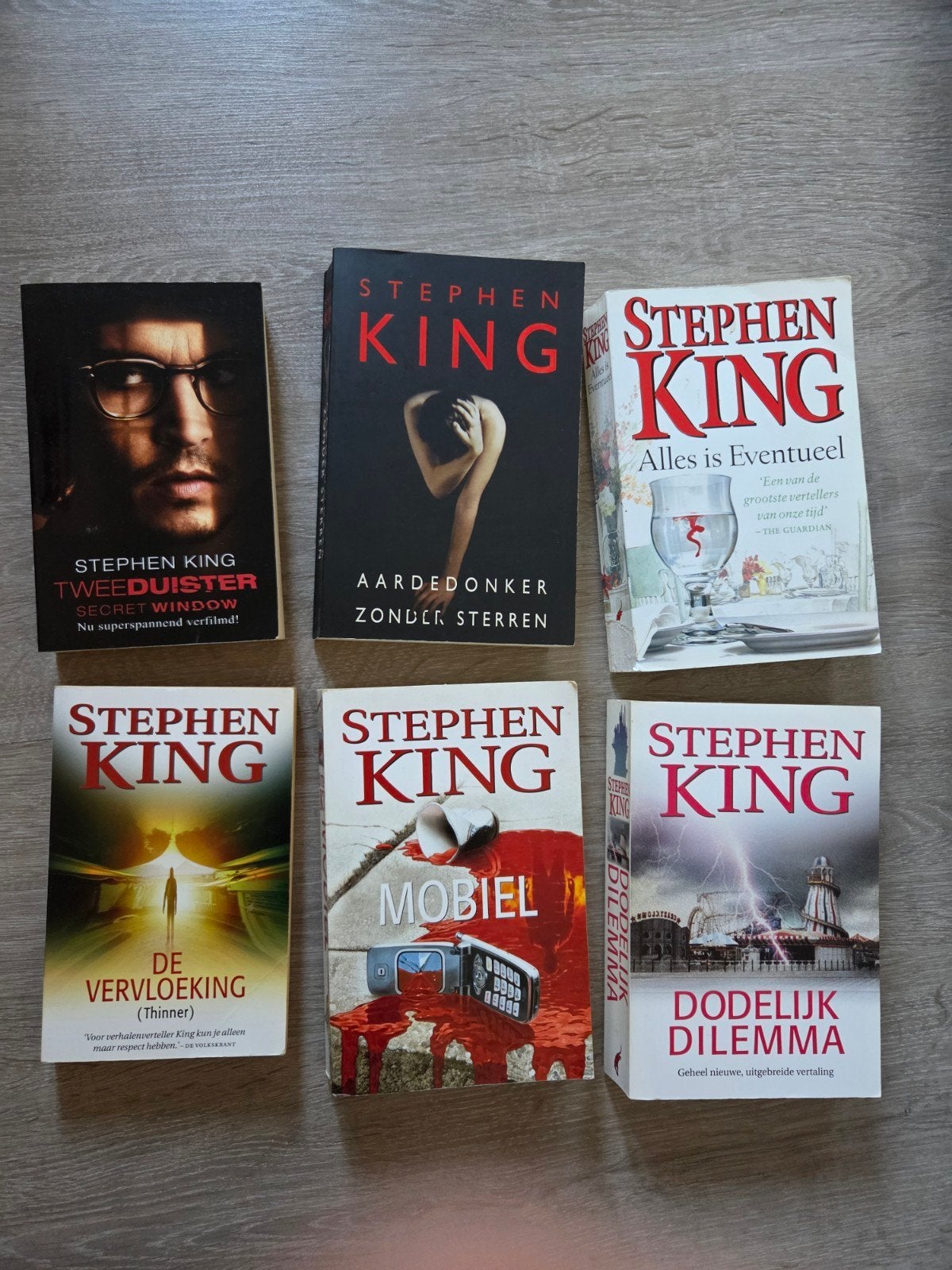 Stephen King Boeken Collectie (6 stuks), Boeken, Ophalen, Gelezen, Stephen King, Nederland