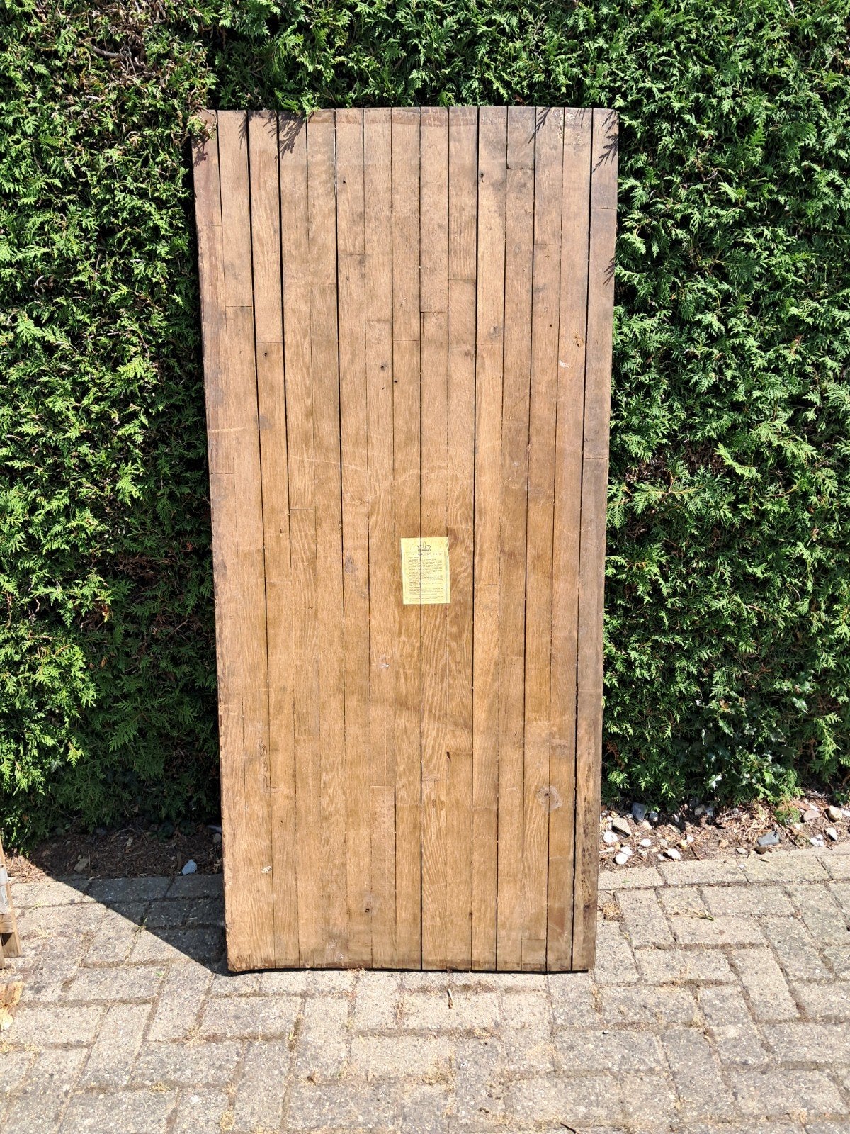 Zwaar doorleefd eiken tafelblad 180x83x7cm stamtafel kroeg, Doe-het-zelf en Verbouw, Hout en Planken, Ophalen, Gebruikt, Eiken