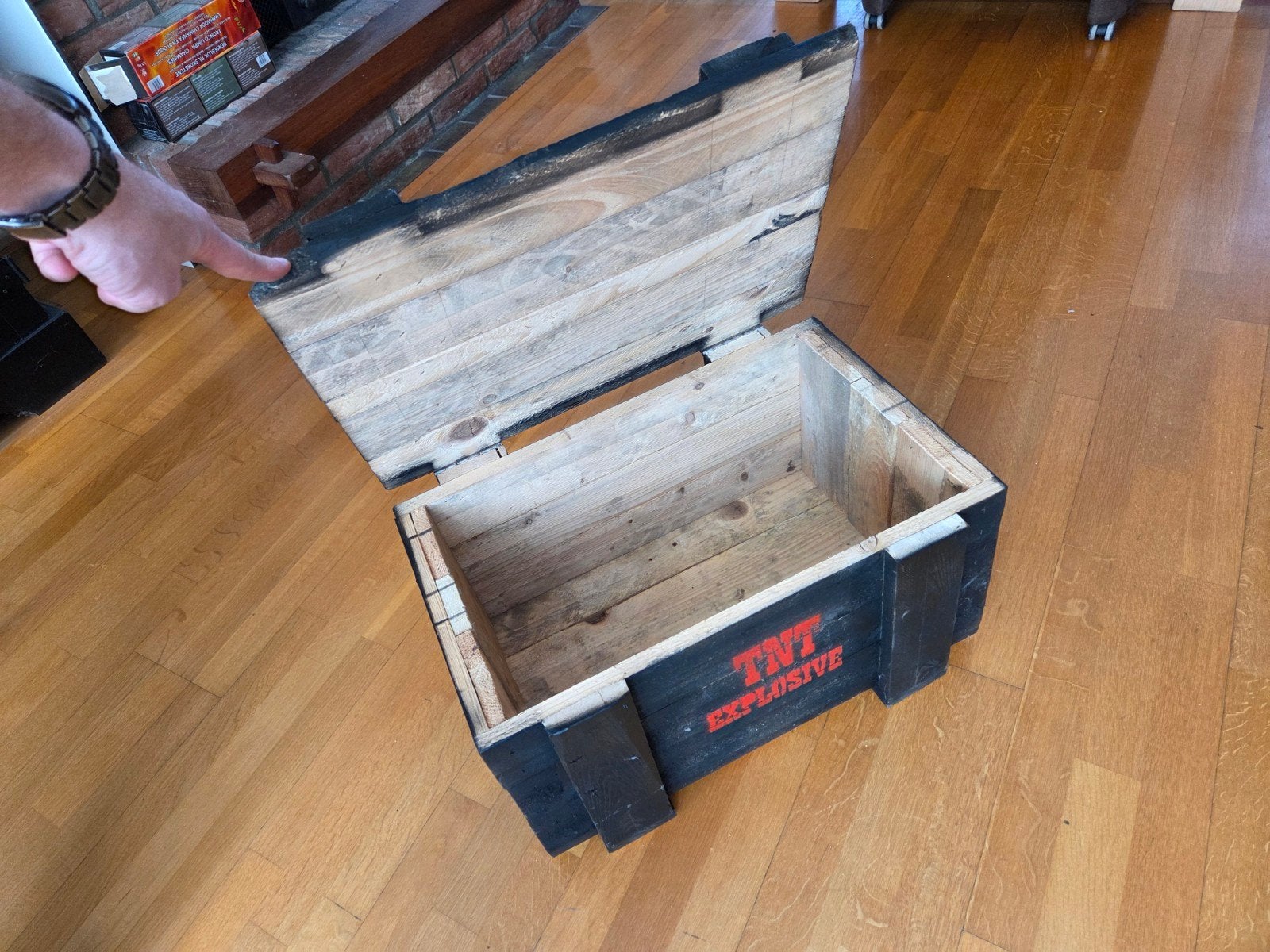 Decoratieve TNT Explosive Kist - Houten Opbergkist, Ophalen, Minder dan 50 cm, Gebruikt, Minder dan 50 cm