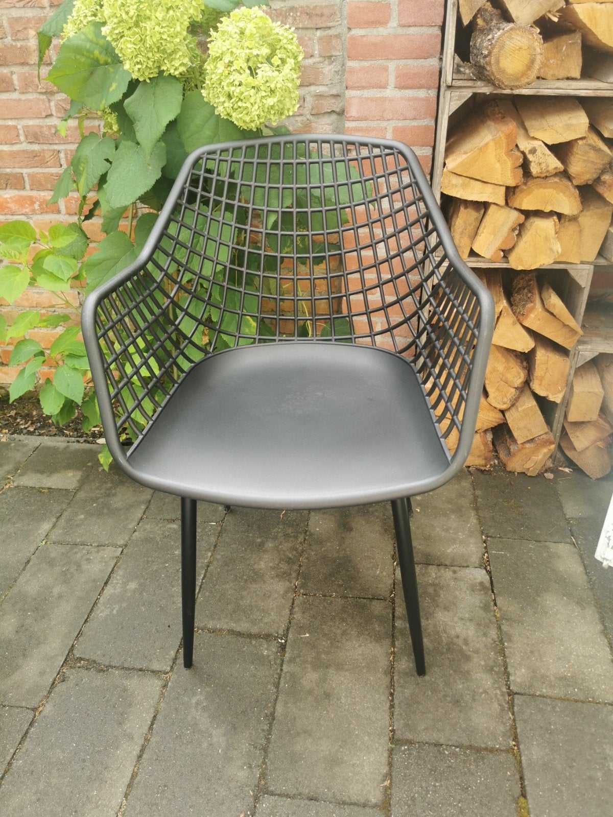 4 mooie tuinstoelen, zo goed als nieuw, Ophalen, Zo goed als nieuw, Kunststof