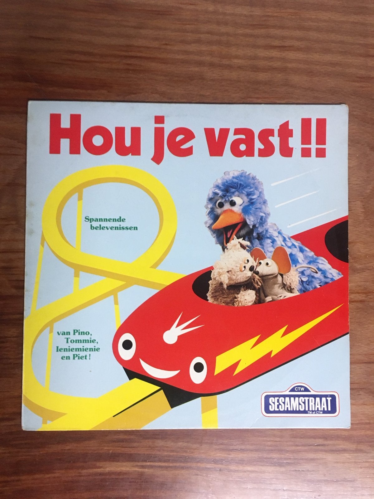 Sesamstraat LP Vinyl - Hou je vast!, Gebruikt, Verzenden, Tot 2 jaar, Muziek