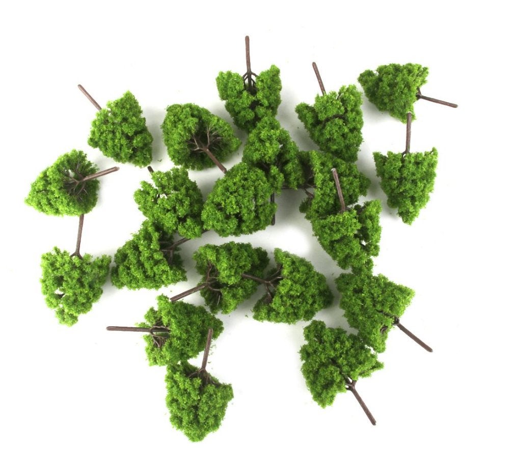 25 Miniatuur Bomen / Boom Trein Landschap Schaal Diorama Bos, Verzenden, Nieuw, 1:50 of kleiner