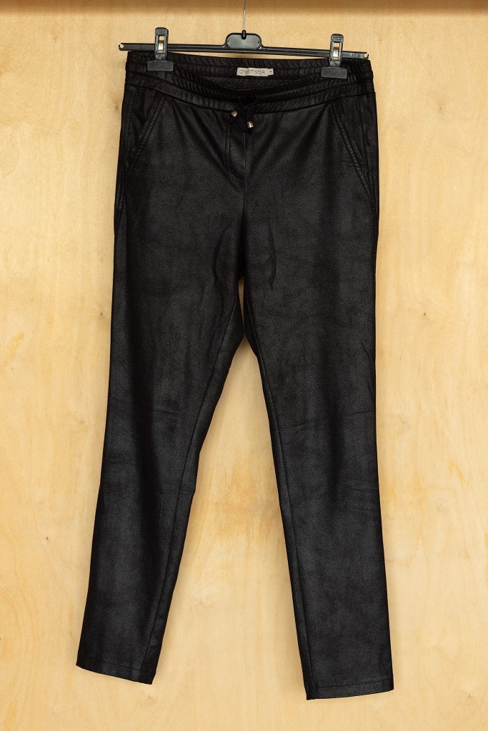 Dreamstar  zwarte broek legging model met koord 38 M, Maat 38/40 (M), Dreamstar, Zwart, Ophalen of Verzenden