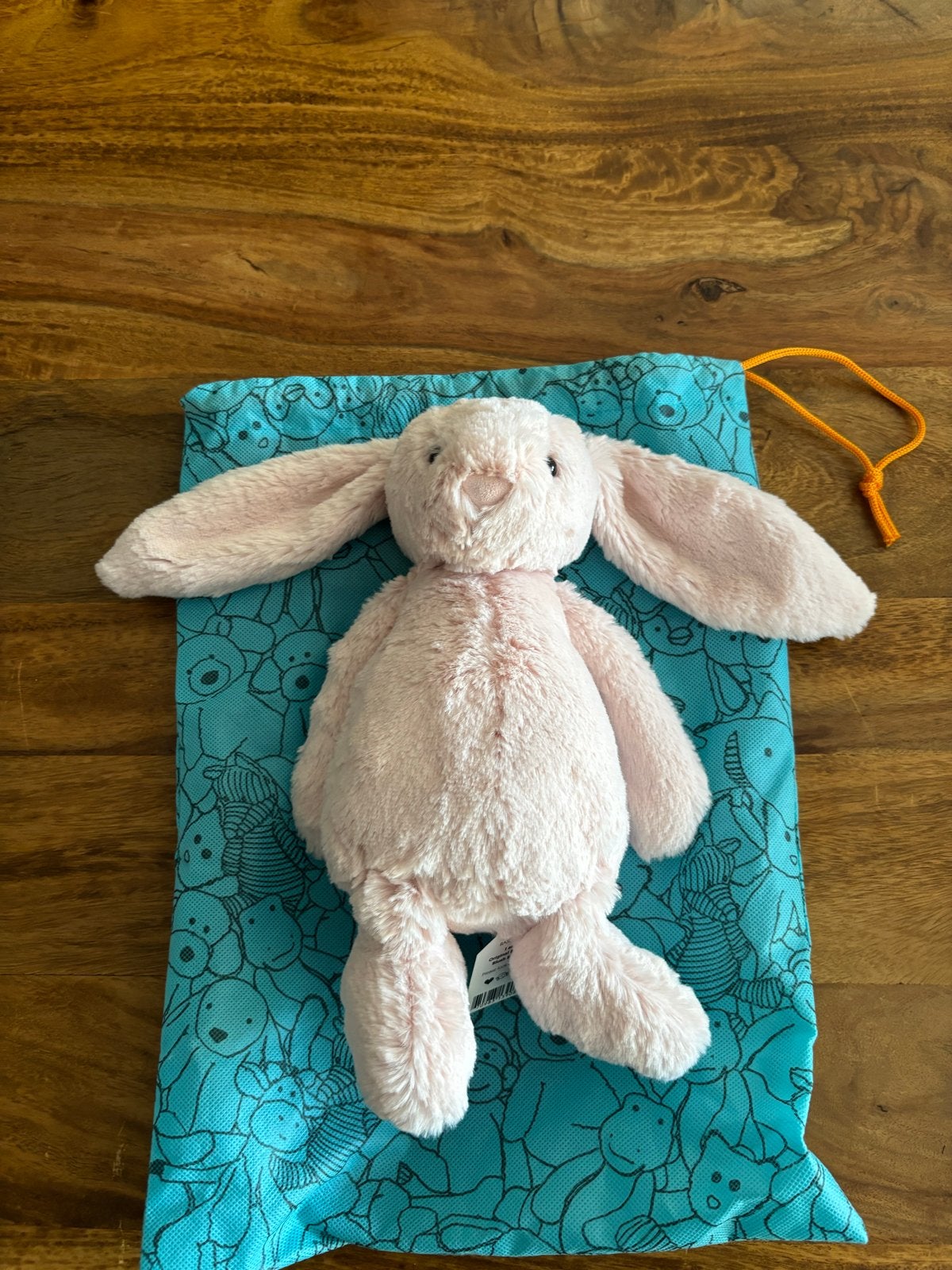 Jellycat - Original Bashful Blush Bunny, Jellycat, Overige karakters, Ophalen of Verzenden, Met label