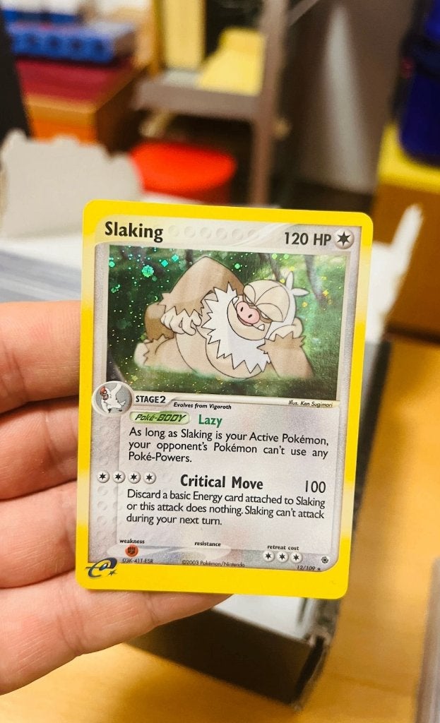 Slaking 12/109 Holo Ex Ruby & Sapphire Pokemon, Verzenden, Zo goed als nieuw, Losse kaart, Foil