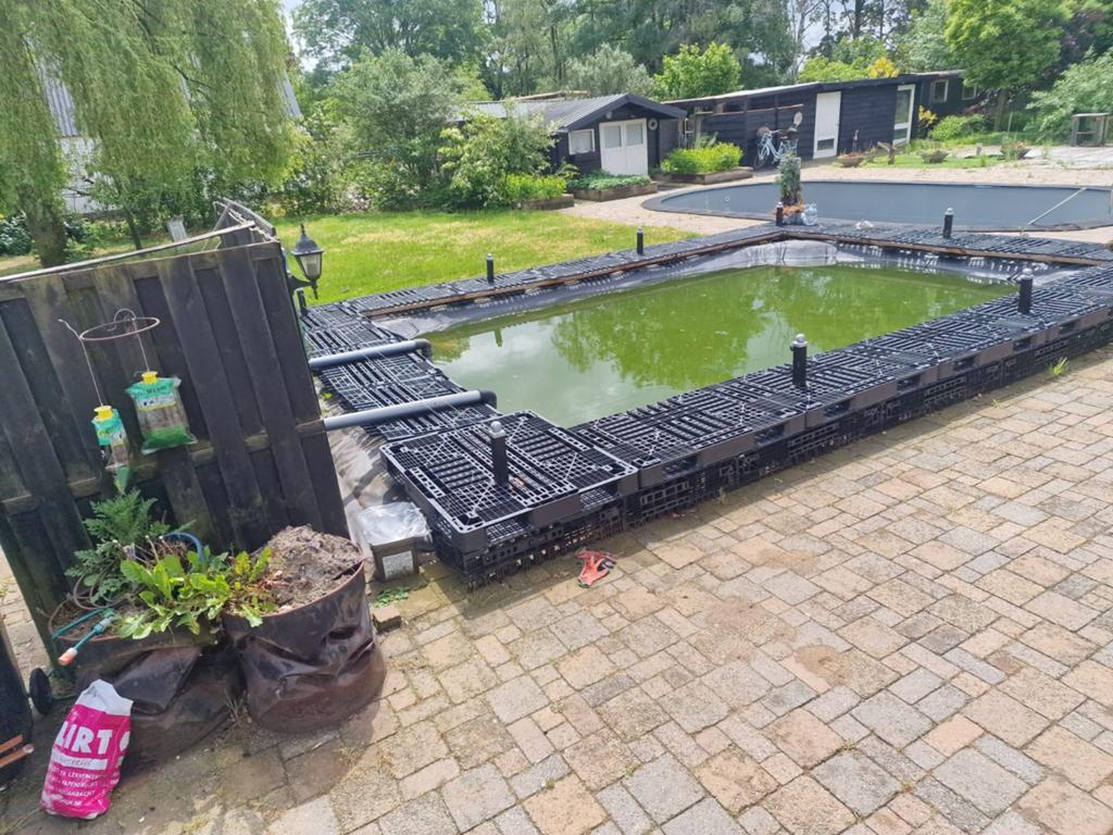 Complete kweekvijver / opkweekbak (voor o.a. karpers/koi), Dieren en Toebehoren, Vissen | Vijvervissen, Karper of Koi