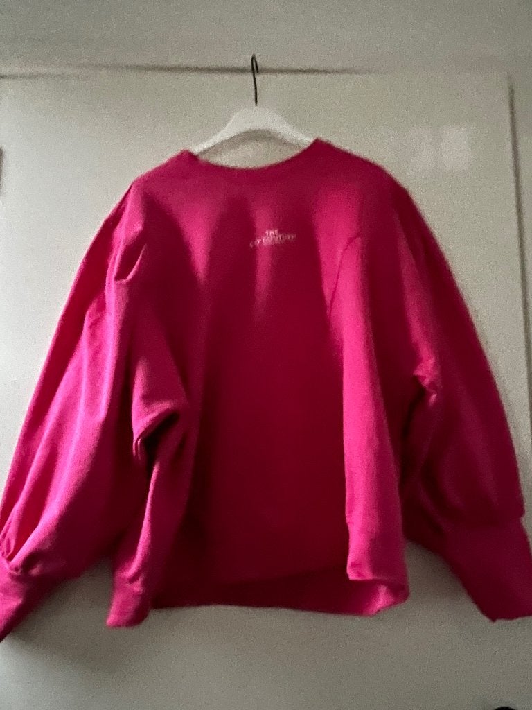 Co’couture logo sweater maat L fuchsia roze, Kleding | Dames, Truien en Vesten, Maat 38/40 (M), Verzenden, Zo goed als nieuw, Roze