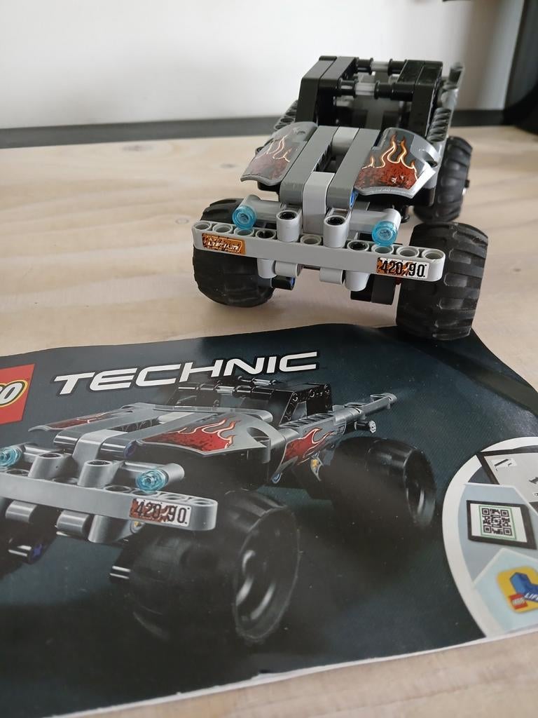 Lego Technic 42040 Brandweer Race Truck, Gebruikt, Lego, Compleet, Ophalen of Verzenden