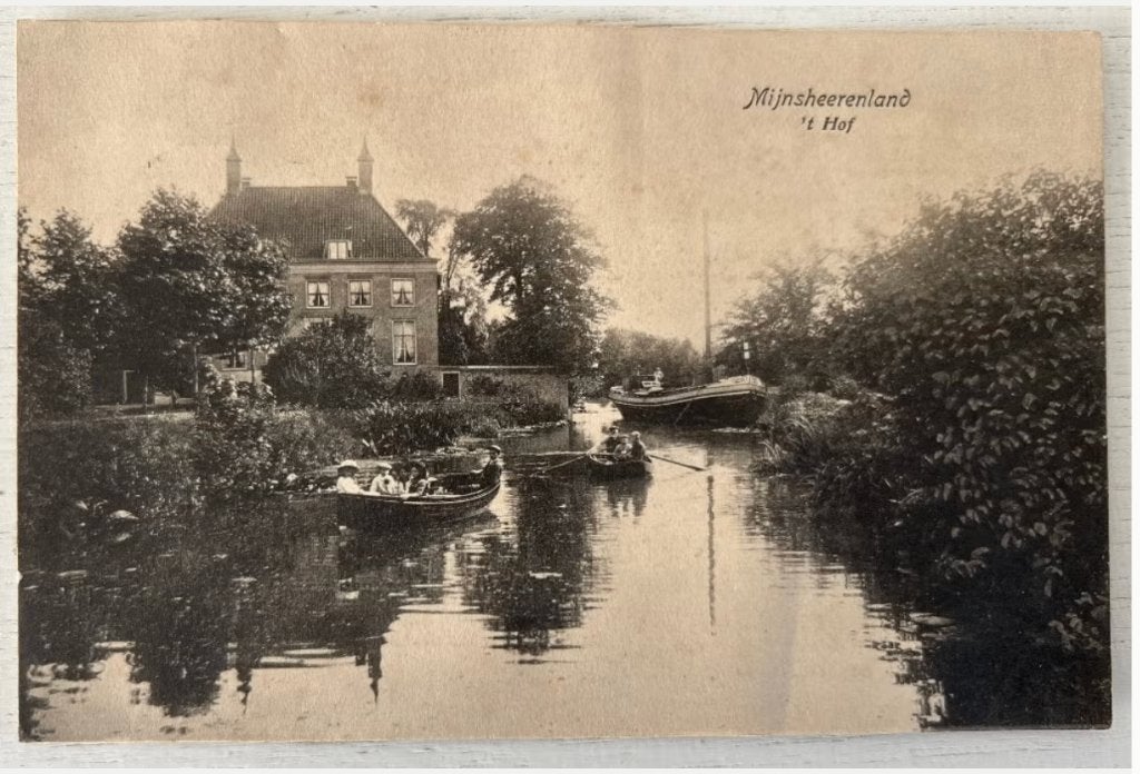 Oude Ansichtkaart - Mijnsheerenland - 't Hof (1916), Ophalen of Verzenden, Voor 1920, Gelopen, Zuid-Holland