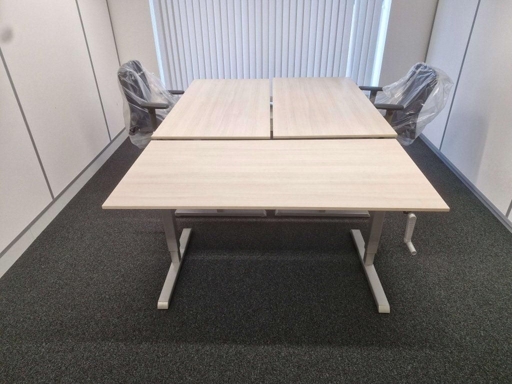 Zit-sta slinger bureau 120 / 140 / 160cm meerdere beschikbaa, Zit-sta bureau, VST, In hoogte verstelbaar, Ophalen of Verzenden