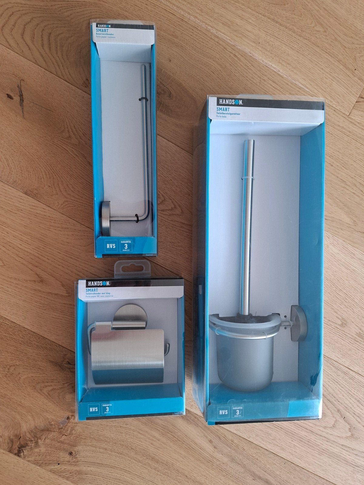 Handson Smart RVS Toiletaccessoires Set (Nieuw), Toilet-accessoire, Overige merken, Nieuw, Ophalen of Verzenden