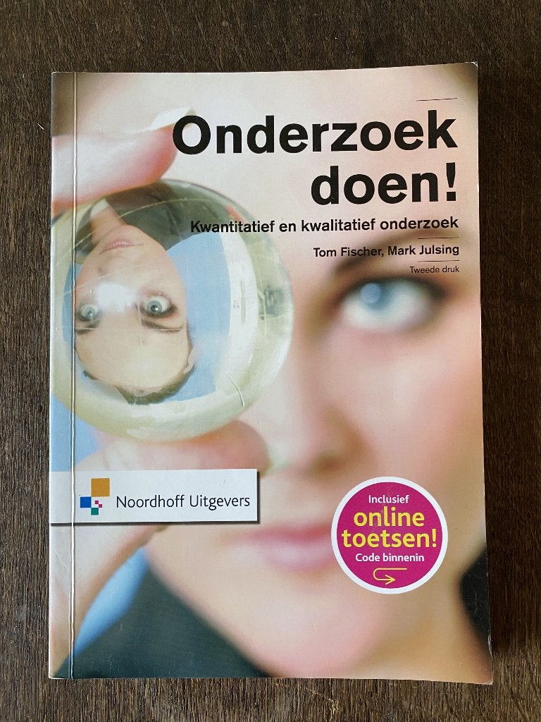 Onderzoek doen! - Tom Fischer & Mark Julsing 2e druk, Zo goed als nieuw, Tom Fischer & Mark Julsing, Beta, HBO