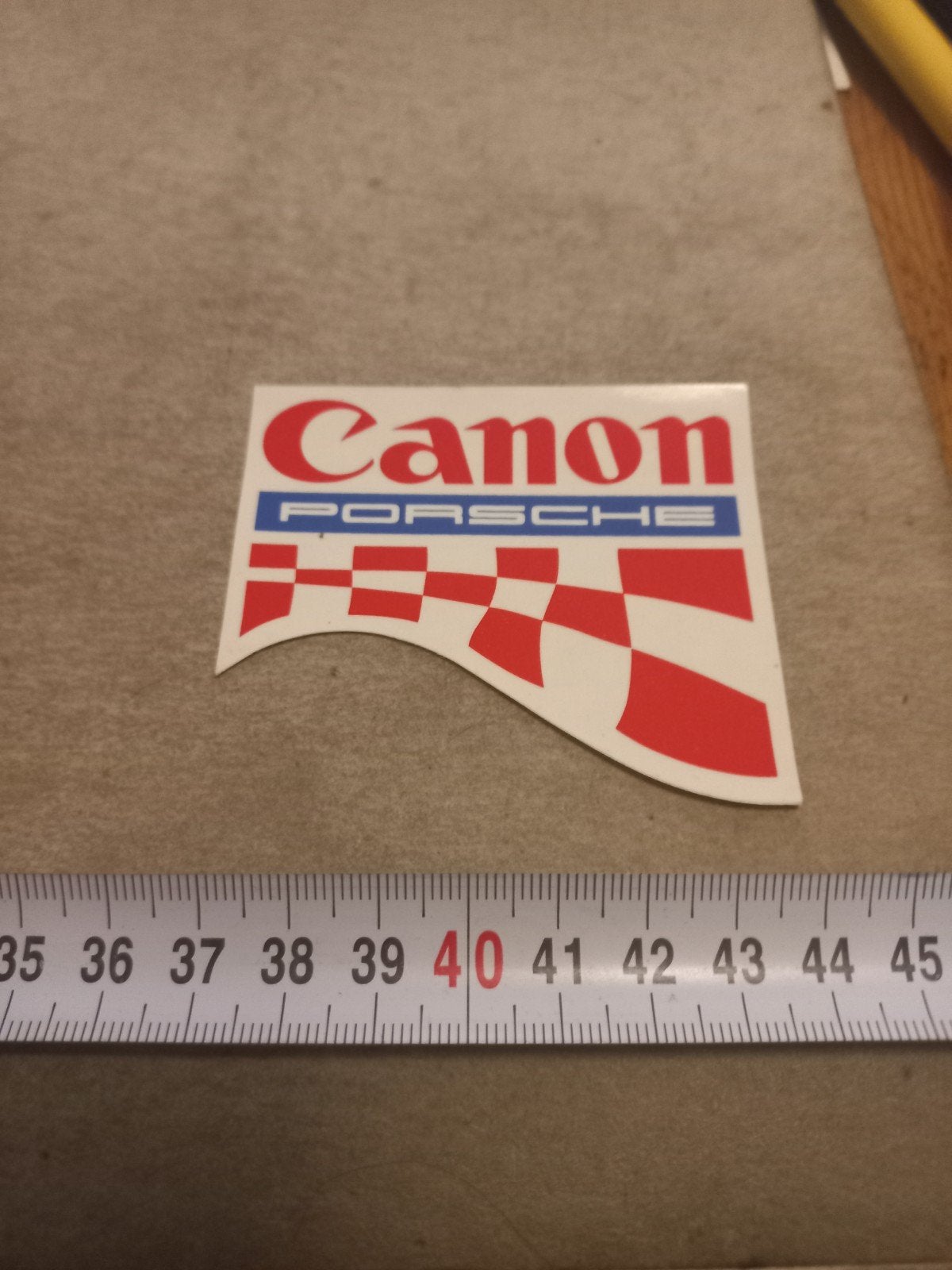 Canon Porsche Sticker - Vintage Race Decal, Ophalen of Verzenden