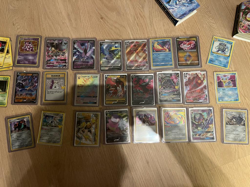 Grote collectie Pokémon kaarten (Foil, GX, V, VMAX, BREAK), Ophalen, Gebruikt, Meerdere kaarten, Foil