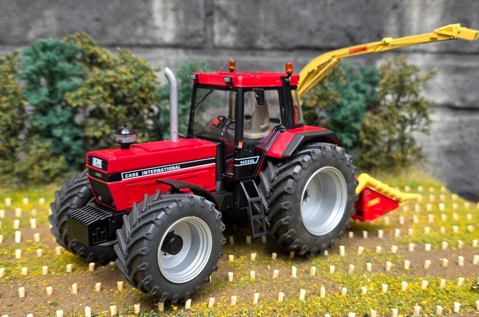 Verbouwde Case International 1455XL + Krone MC 16 B 1:32, Ophalen of Verzenden, Nieuw, Tractor of Landbouw, Overige merken