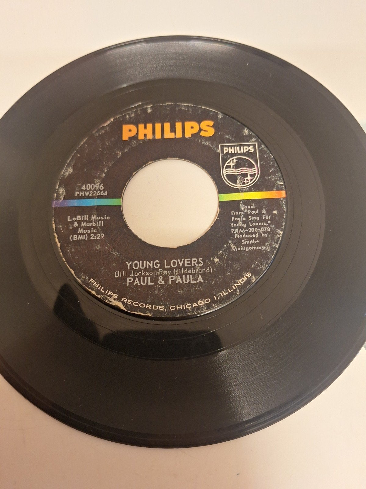 Paul & Paula - Young Lovers, 1963., Verzenden, 7 inch, Pop