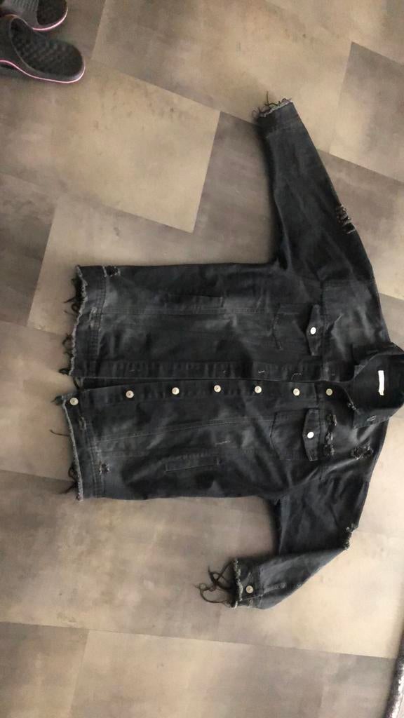 IVIVI spijker blouse M/L en zara jasje, Ophalen of Verzenden, Zo goed als nieuw, Blauw