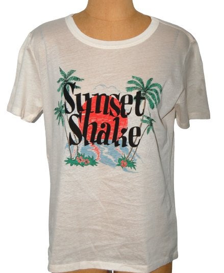 Nieuw Maison Scotch, Sunset Shake t-shirt, shirt, Mt. XL, Verzenden, Wit, Maat 46/48 (XL) of groter, Nieuw