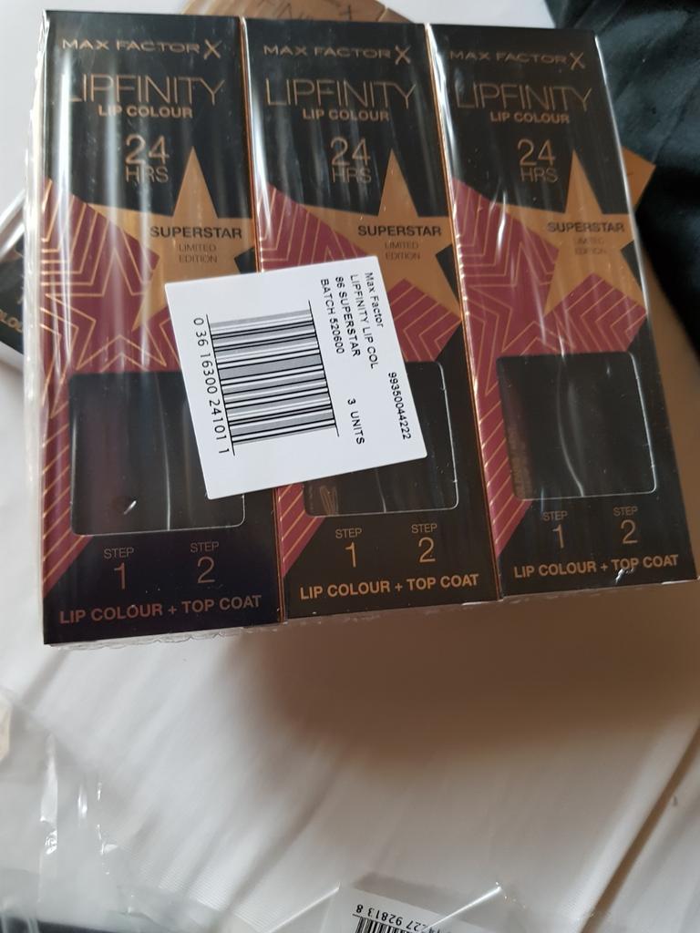 10 stuks maxfactor lipfinity zonder topcoat nr 86, Ophalen of Verzenden, Nieuw, Overige kleuren, Handen en Nagels