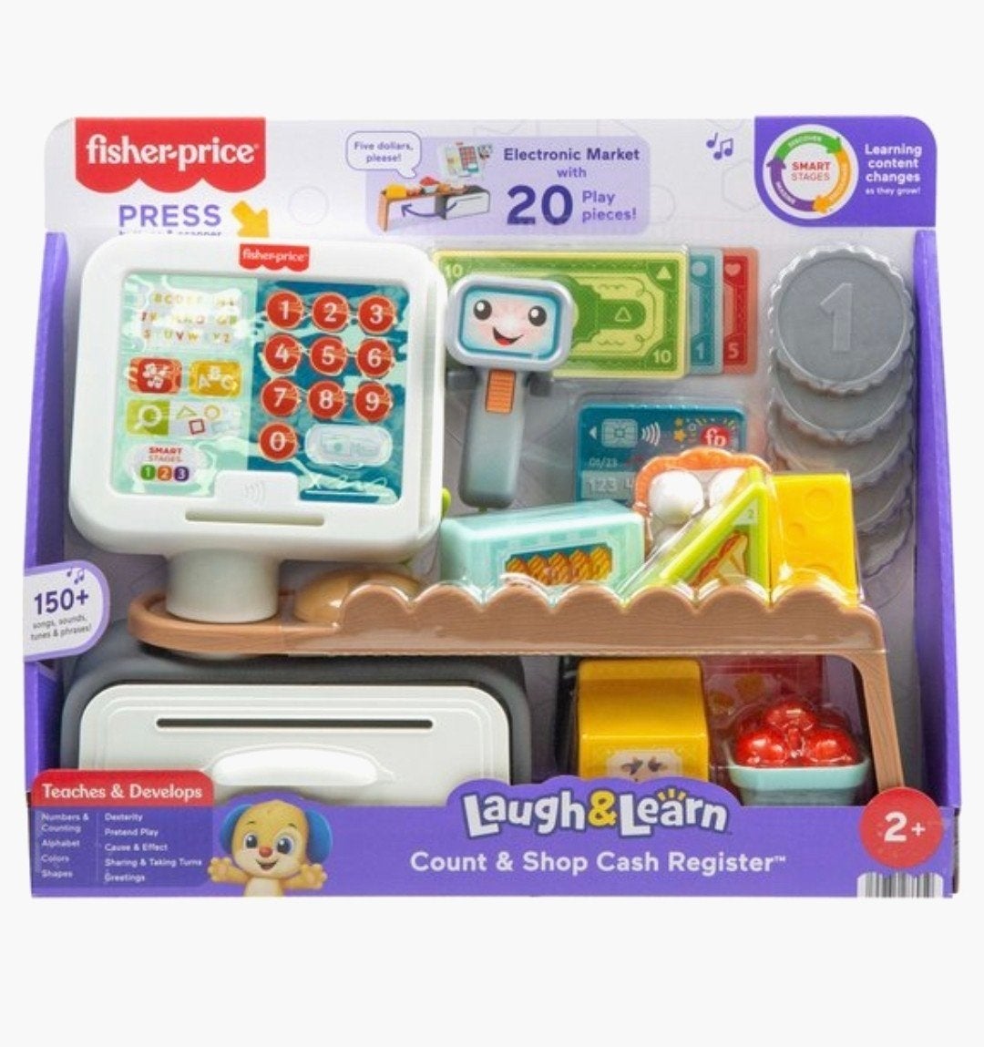 Fisher-Price speelgoedkassa, Ophalen of Verzenden, Gebruikt, Speelset, Met licht