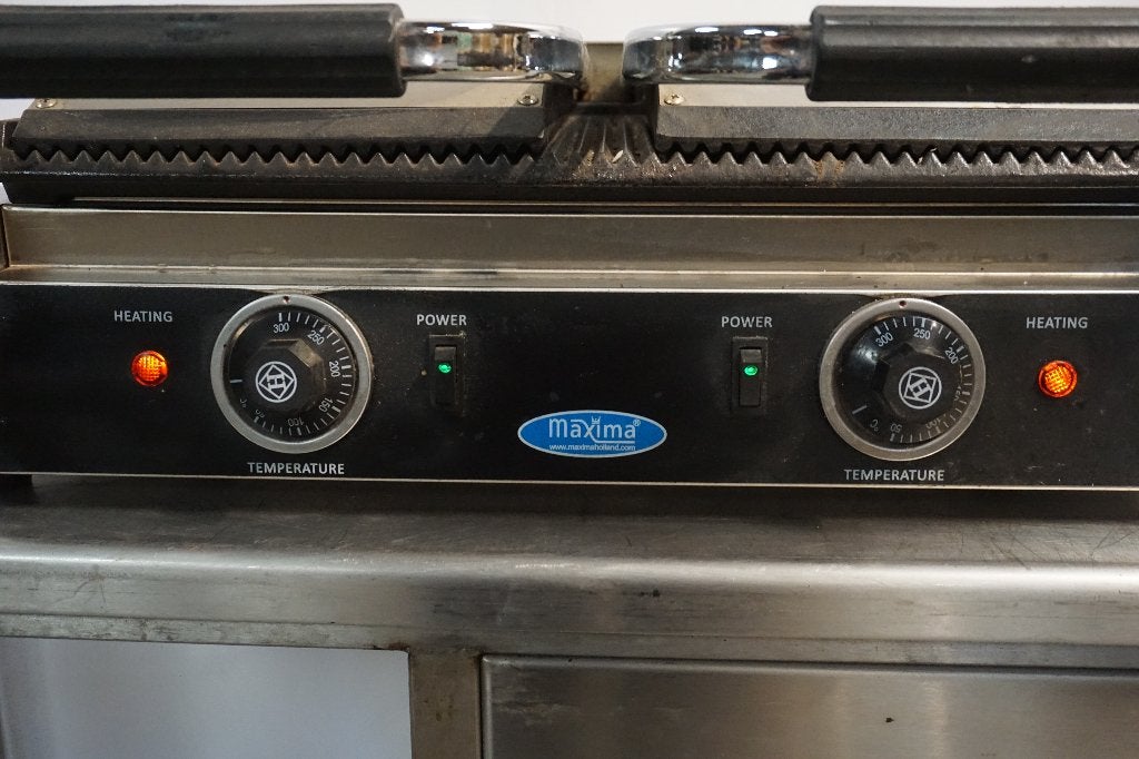 Maxima dubbele contactgrill contact grill paninigrill, Ophalen, Gebruikt