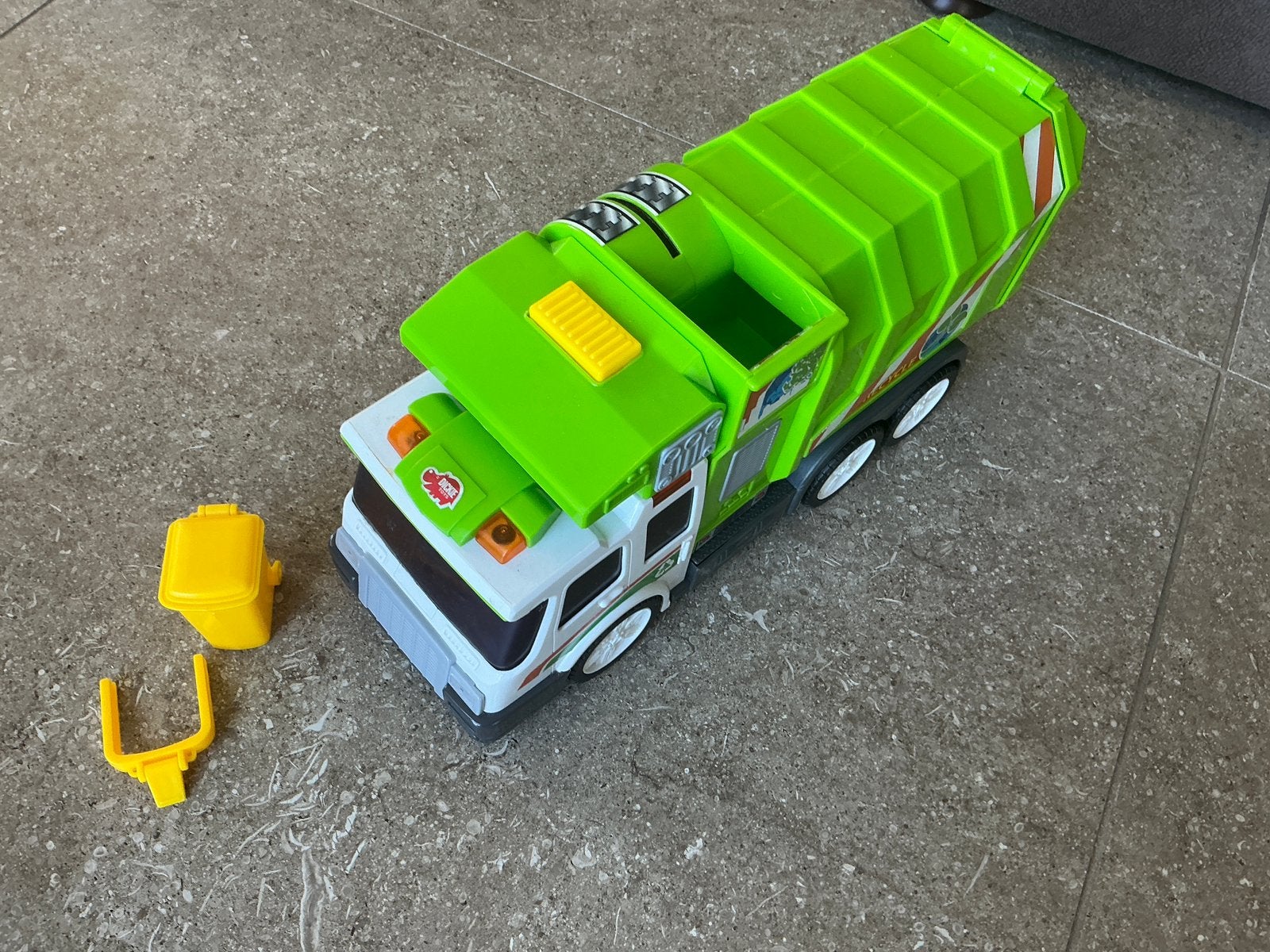 Dickie Toys Vuilnisauto/Vuilniswagen met licht/geluid (KWF), Ophalen of Verzenden, Gebruikt
