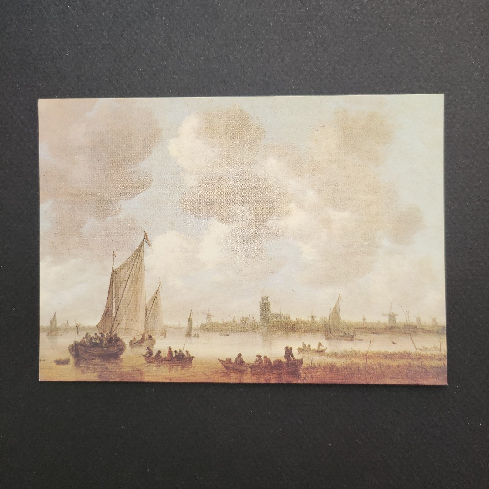 Ansichtkaart Jan van Goyen - Gezicht op Dordrecht 1651, Ophalen of Verzenden, 1980 tot heden, Ongelopen