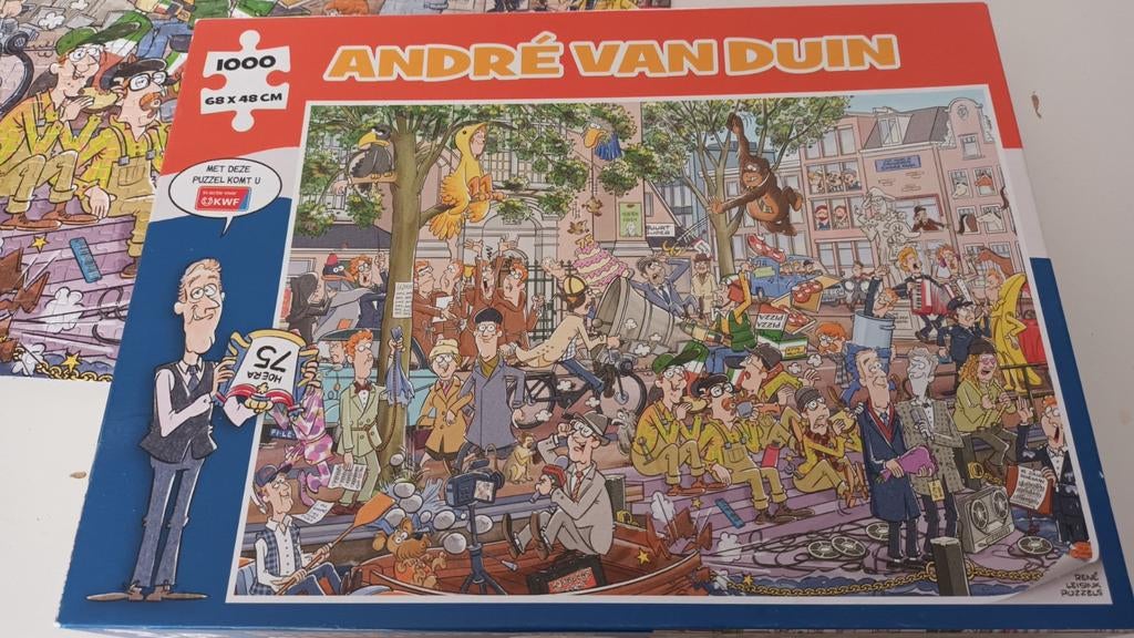 Leuke puzzel van andre van duin, Ophalen of Verzenden, 500 t/m 1500 stukjes, Zo goed als nieuw