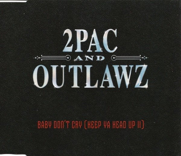 2PAC + OUTLAWZ CD SINGLE BABY DON'T CRY KEEP YA HEAD UP II, Cd's en Dvd's, Cd Singles, Zo goed als nieuw, Pop, Ophalen of Verzenden