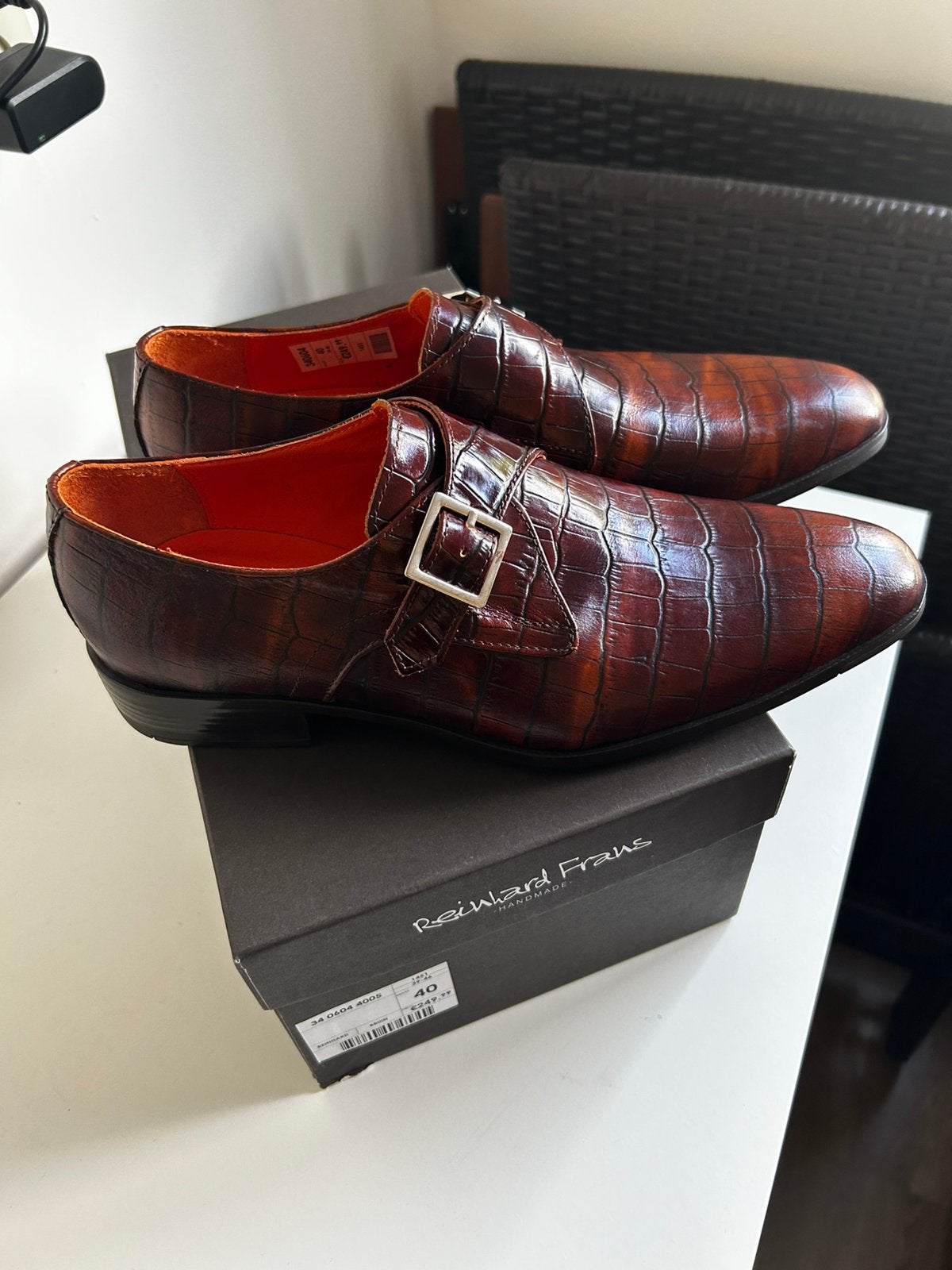 Nieuwe Reinhard Frans Gespschoenen Maat 40, Bruin, Nieuw, Ophalen of Verzenden, Gespschoenen