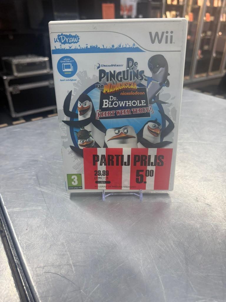 Nintendo Wii Game | De pinguins van madagascar, Avontuur en Actie, ., 1 speler, Ophalen of Verzenden