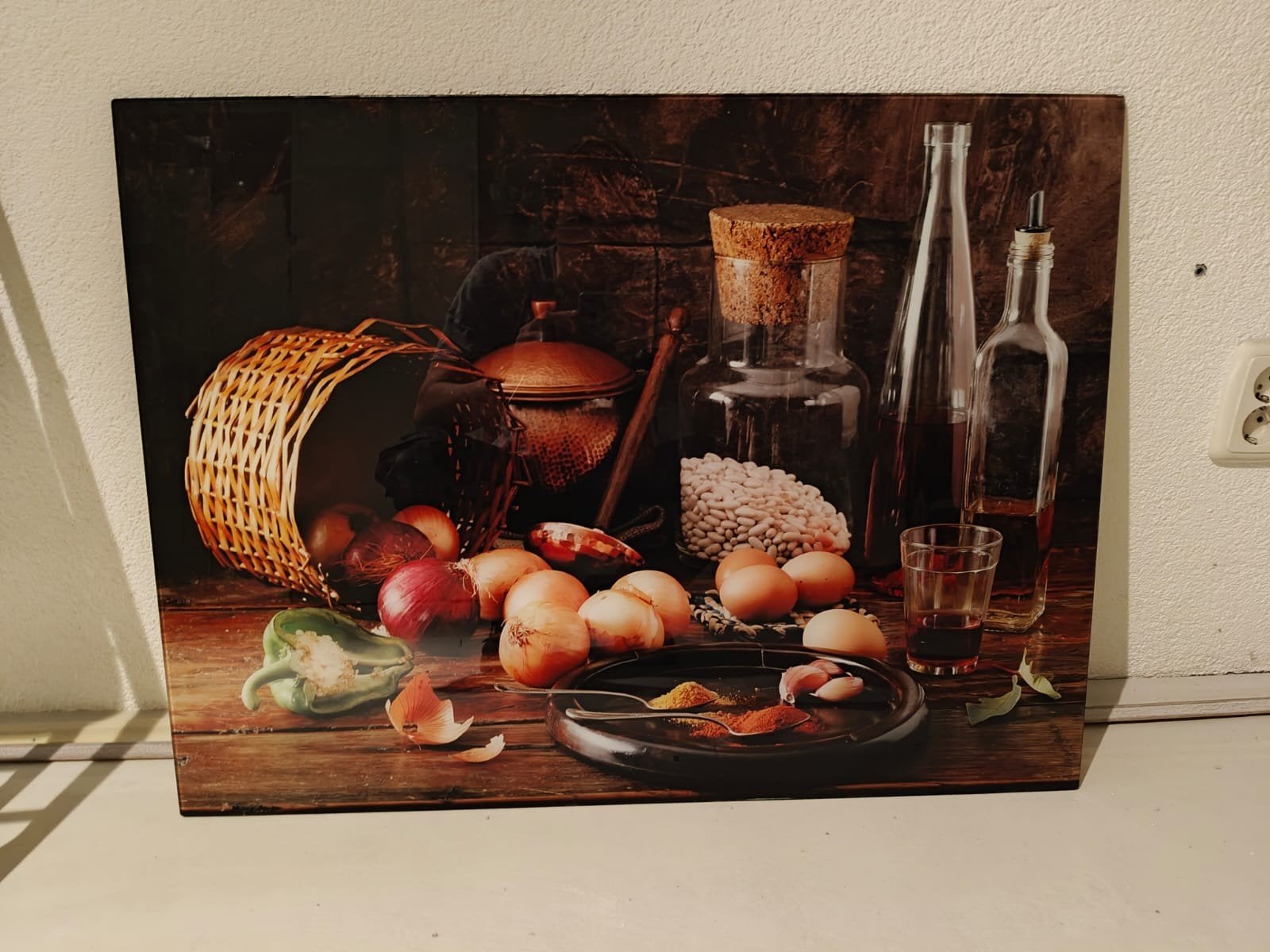 Laercio Glasschilderij Hongaarse Keuken 80x60 cm, Ophalen