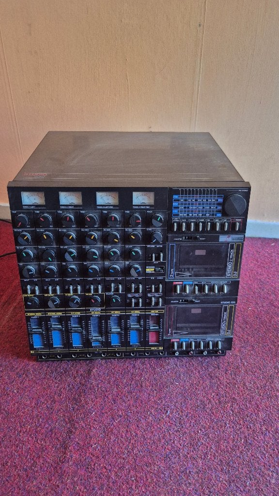 Studio 100 DJ mengpaneel – dubbele cassettedeck – radio, Audio, Tv en Foto, Cassettedecks, Ophalen, Dubbel, Overige merken