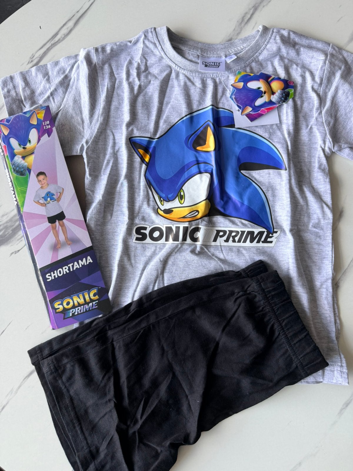 Sonic Prime shortama maat 128/134 / 2-delig, Kinderen en Baby's, Kinderkleding | Maat 128, Ophalen of Verzenden, Nieuw, Jongen