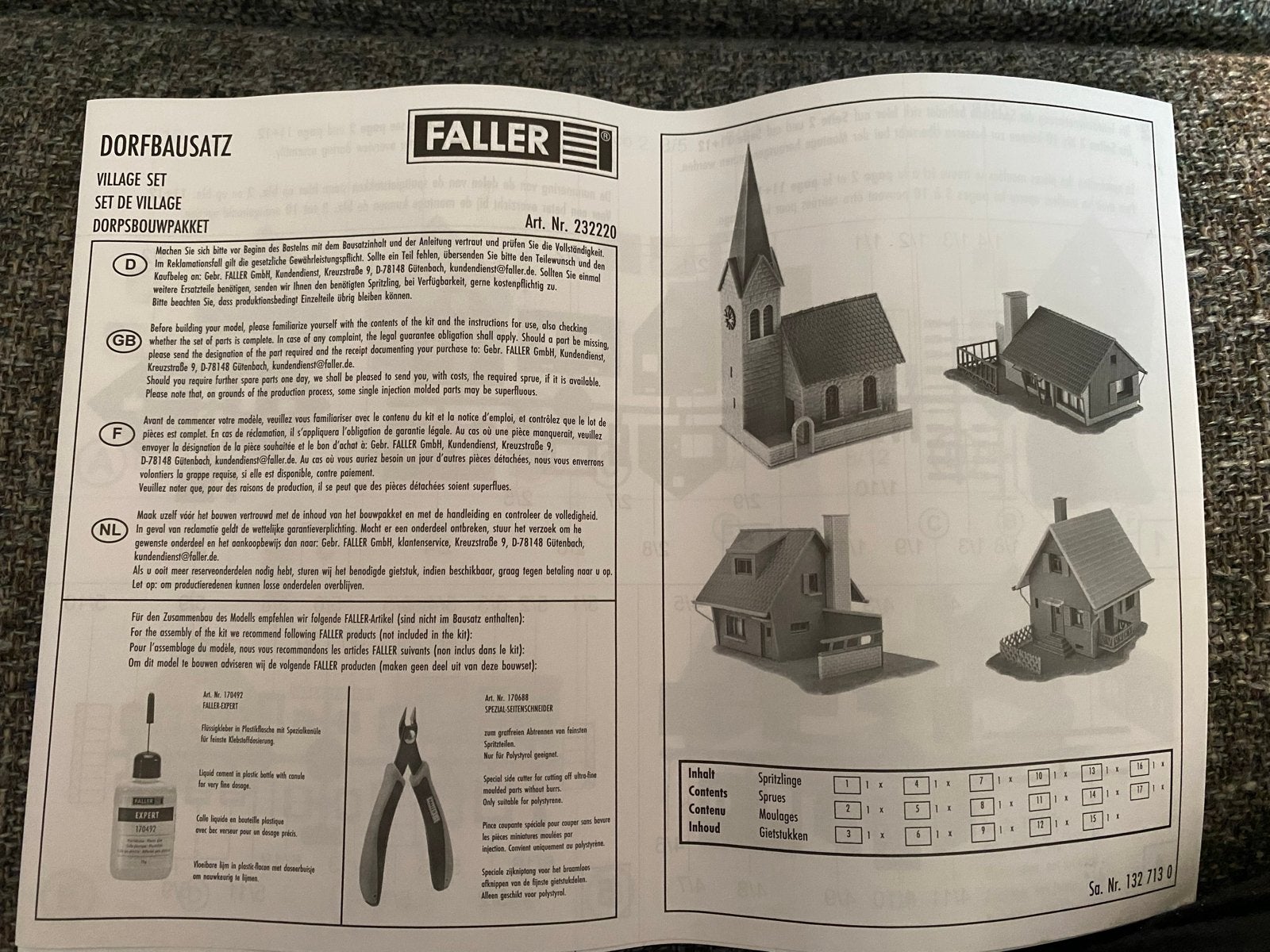 Faller Dorpsbouwset 232220 - Nieuw in doos, Hobby en Vrije tijd, Modeltreinen | N-Spoor, Ophalen of Verzenden, Nieuw, Overige typen