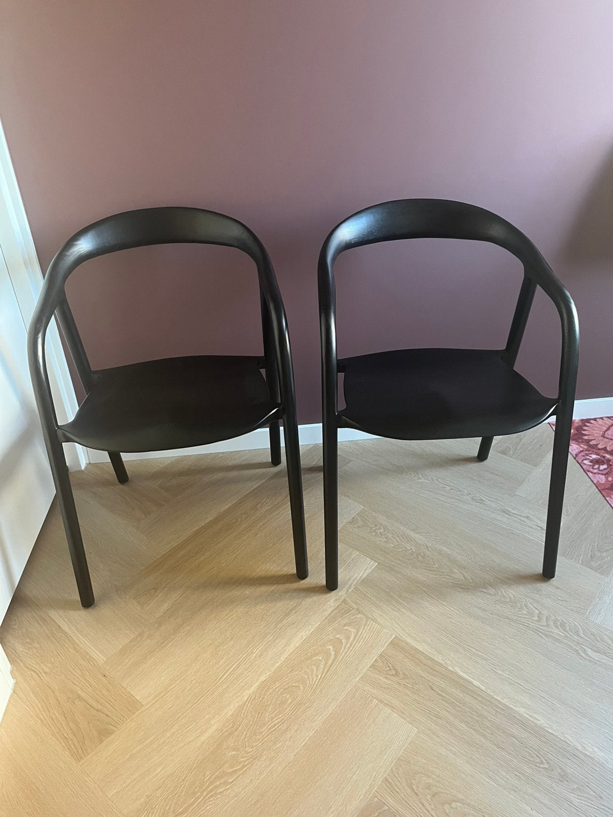 Zwarte eetkamerstoelen Goossens, Ophalen, Zo goed als nieuw, Zwart, Twee
