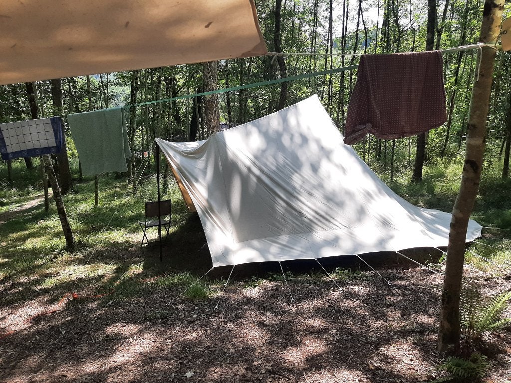 Tent De Waard Albatros, Caravans en Kamperen, Ophalen, Gebruikt, Tot en met 4