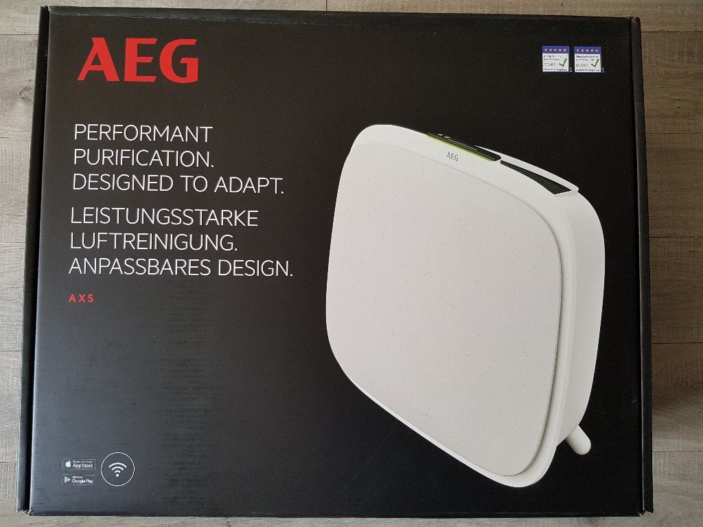 AEG AX51-304WT luchtreiniger, Witgoed en Apparatuur, Ophalen of Verzenden, Zo goed als nieuw, Luchtreiniger