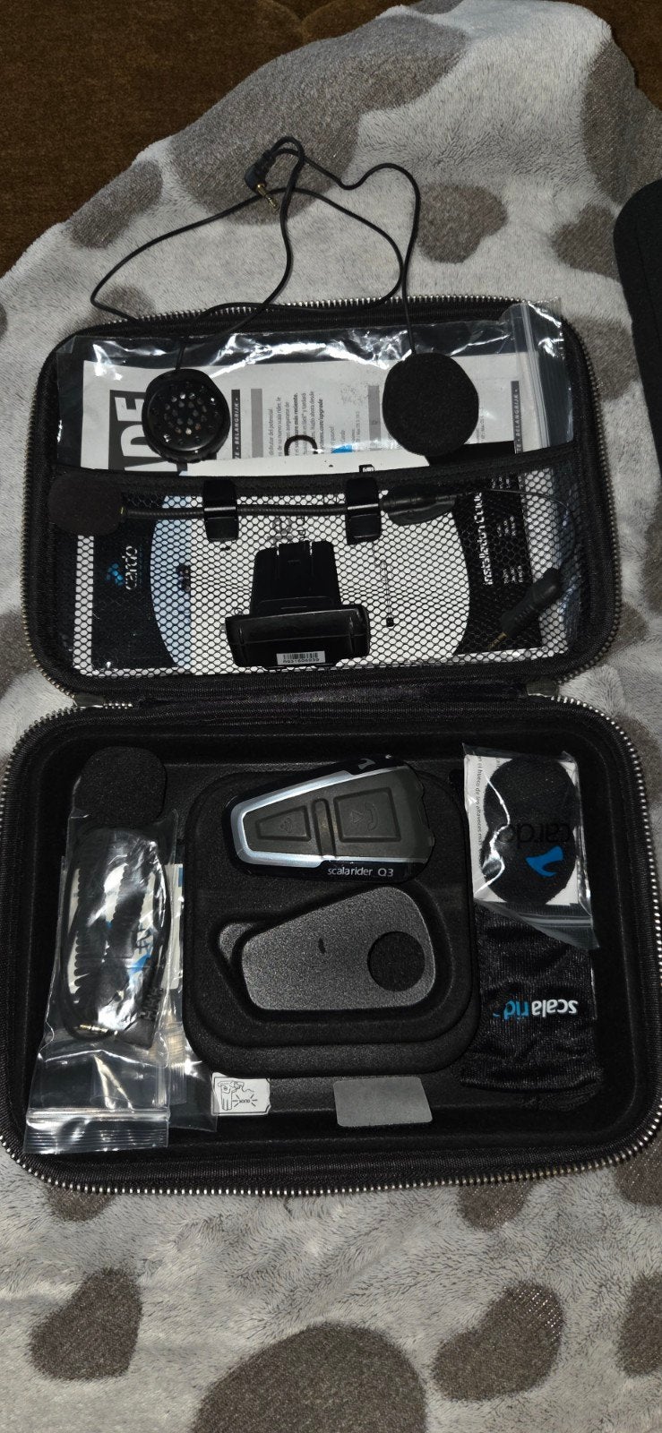 Cardo Scala Rider Q3 Communicatiesysteem, Motoren, Ophalen of Verzenden, Gebruikt