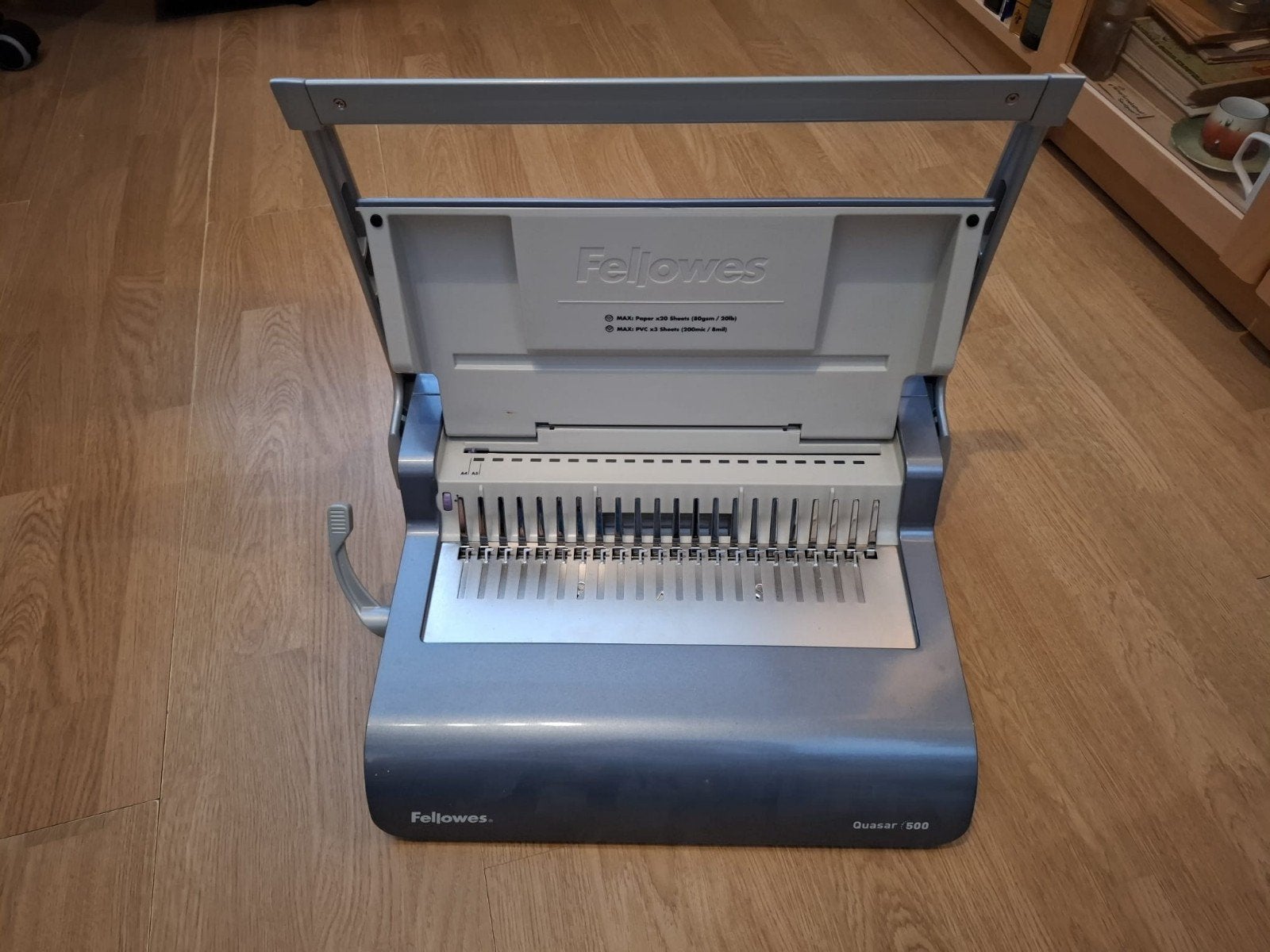 inbindmachine Fellowes Quasar 500 A4, Ophalen
